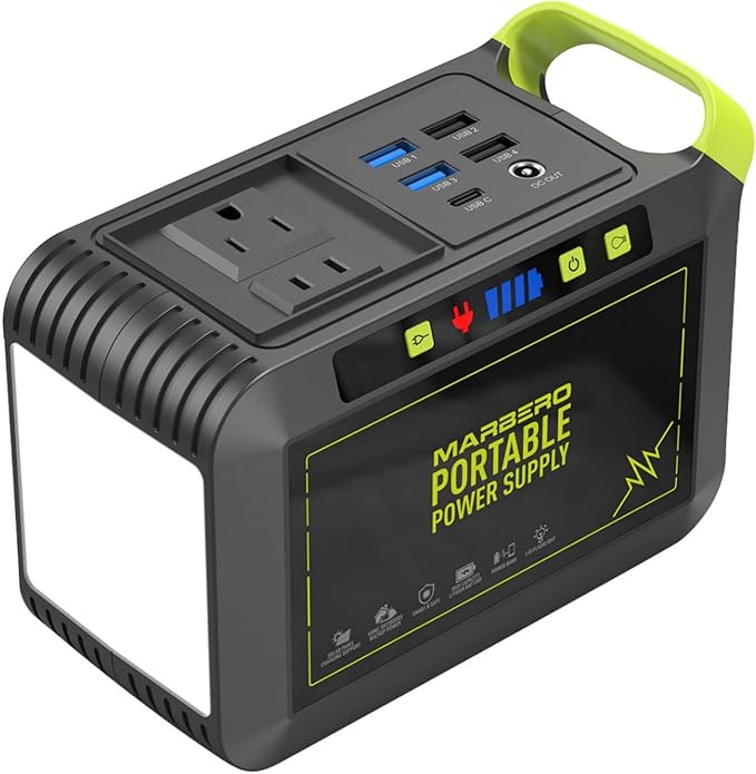 MARBERO Portable Power Station 88Wh Camping Lithium Battery