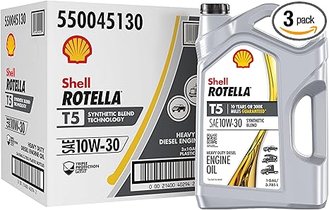 Shell Rotella T5 Synthetic Blend 10W-30 Motor Oil