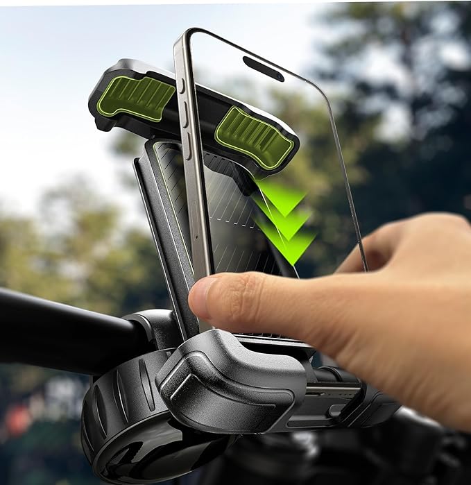 LISEN Bike Phone Holder, [Super Easy Install] Ultra Stable Motorcycle