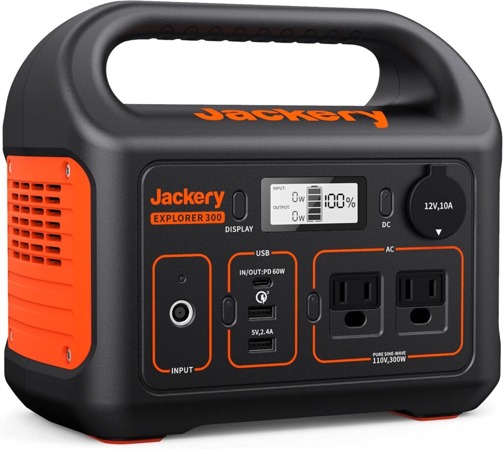 Jackery Portable Power Station Explorer 300, 293Wh Backup Lithium Battery