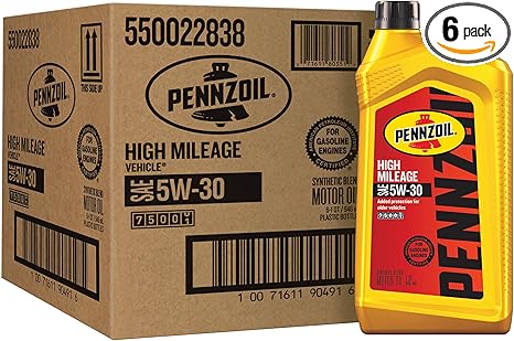 Pennzoil High Mileage 5W-30 Motor Oil